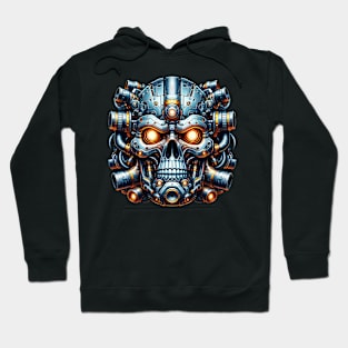 Biomech Skull S01 D04 Hoodie